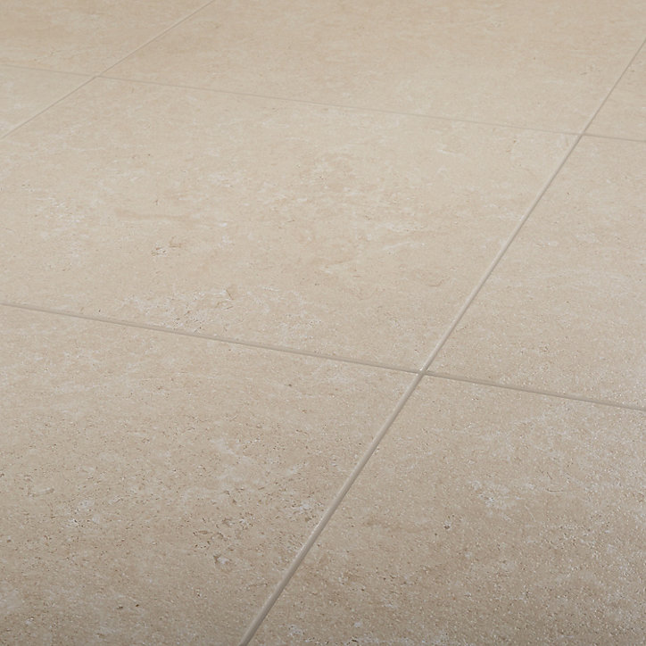 Carrelage sol beige 60 x 60 cm Soft Lime Stone