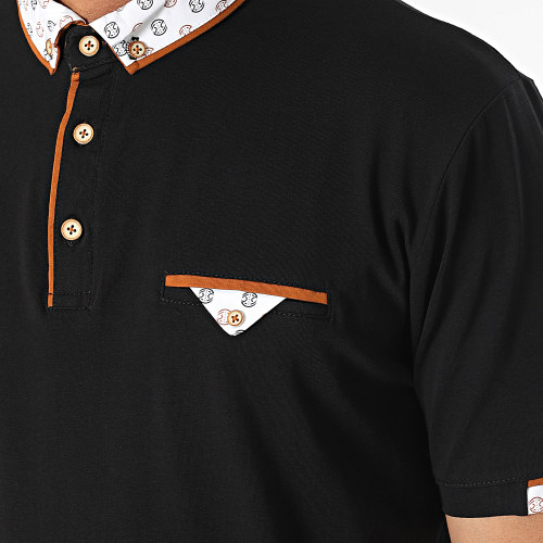 Polo Manches Courtes Noir