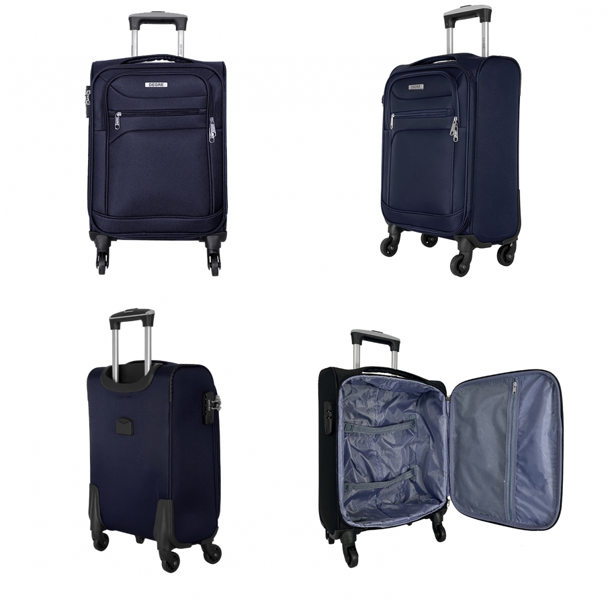 Degré Lot 3 valises souples dont 1 valise cabine Degré