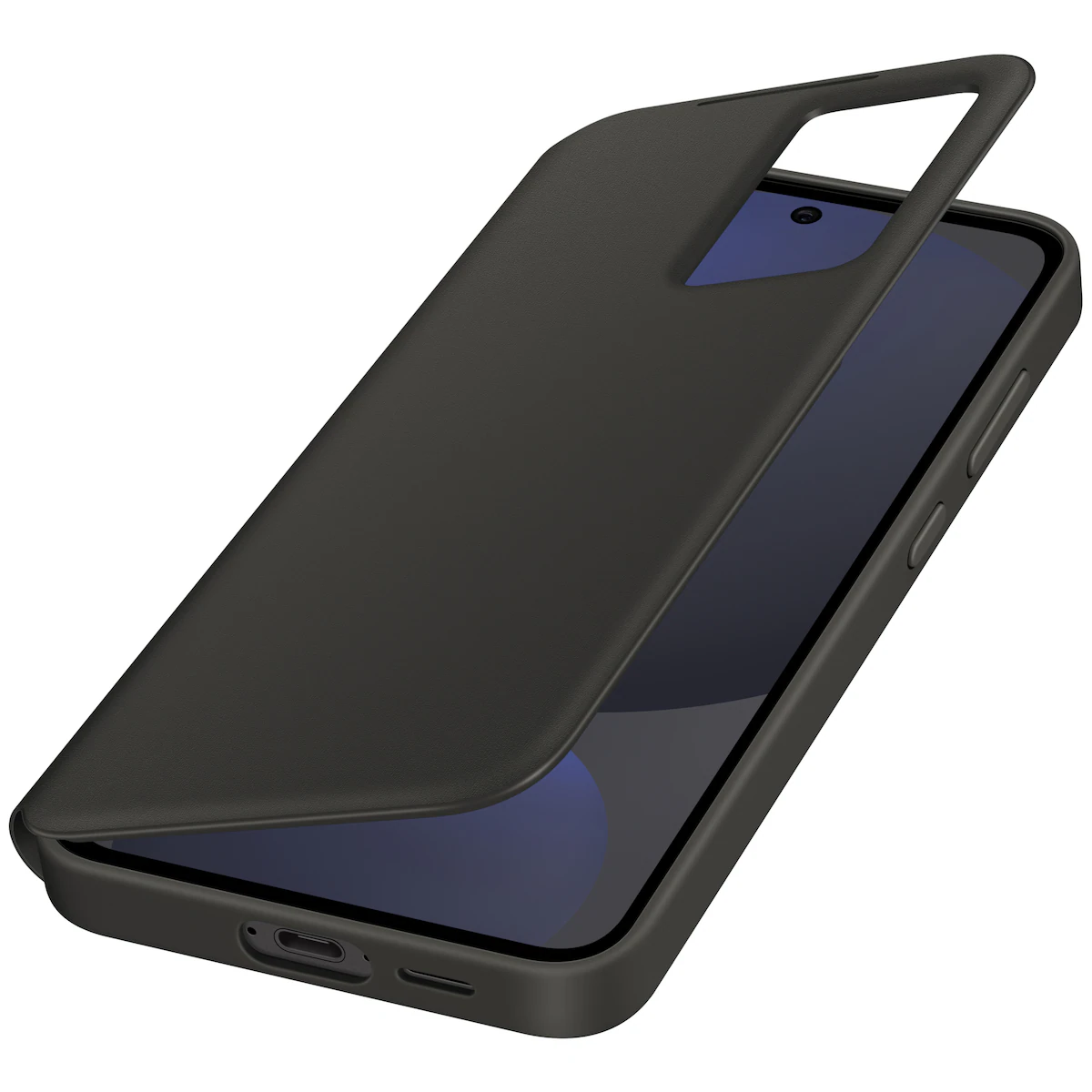 Samsung Galaxy S24 FE Smart View lommebokdeksel (sort)
