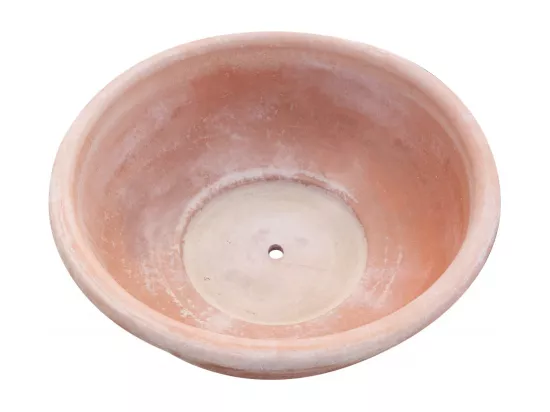 BISCOTTINI Vase - En Terre Cuite Antique - Coupe - Pot de Fleurs - Jardinière - Jardin - Mobilier - Décoration - 80x80x29 cm