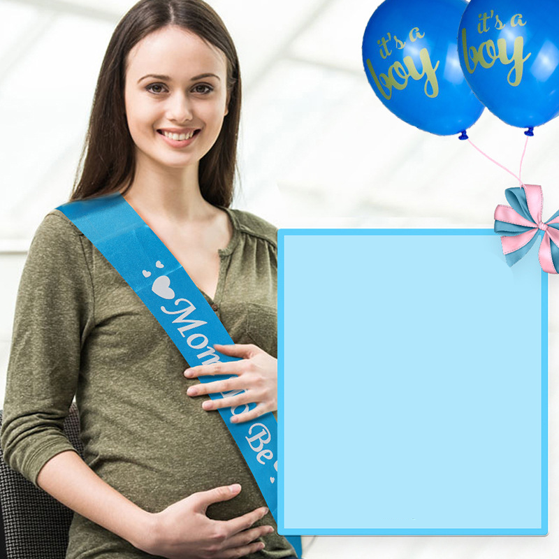 (70-tlg. Set) Baby Party Luftballons / Lampions / Wabenkugeln / Lametta Vorhang Party Deko Baby Shower / Geburt - It's a Boy