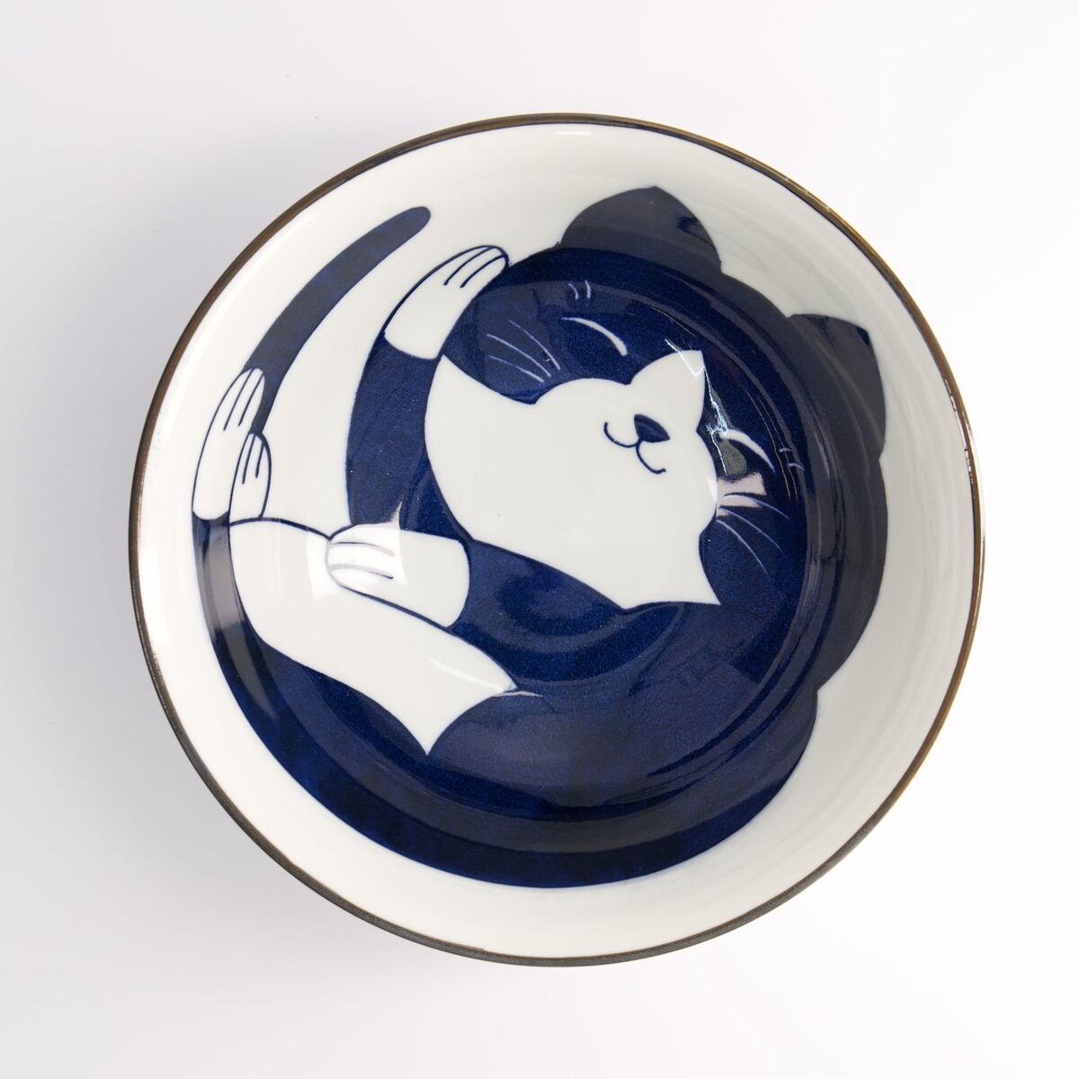 Kawaii Cat Neko Vit ramenskål