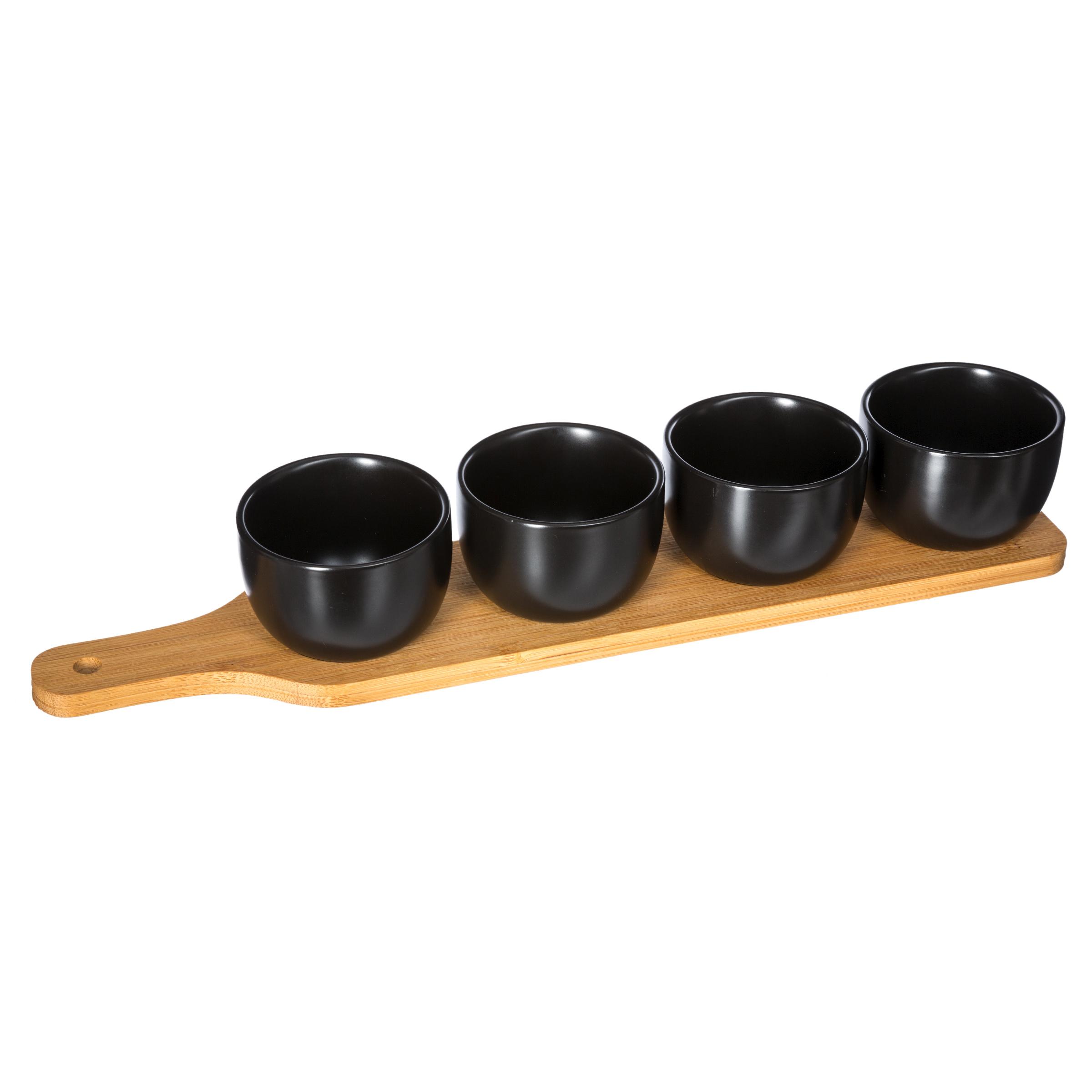 SET APERITIF NOIR 5 PIECES