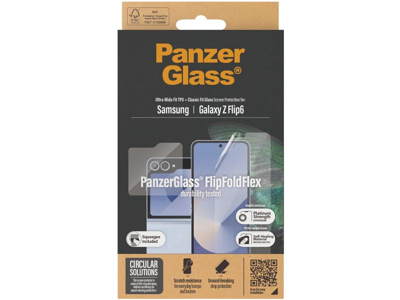 Panzerglass Displayschutz Duo-Pack Galaxy Z Flip6 Duo-Pack-Display-Schutzfolie für das Samsung Galaxy Z Flip6