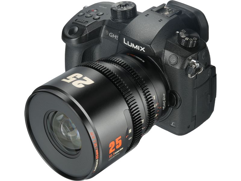 7Artisans Festbrennweite 25mm T/2.1 – MFT Kompaktes, leichtes Objektiv für Kameras mit Super35-Sensoren