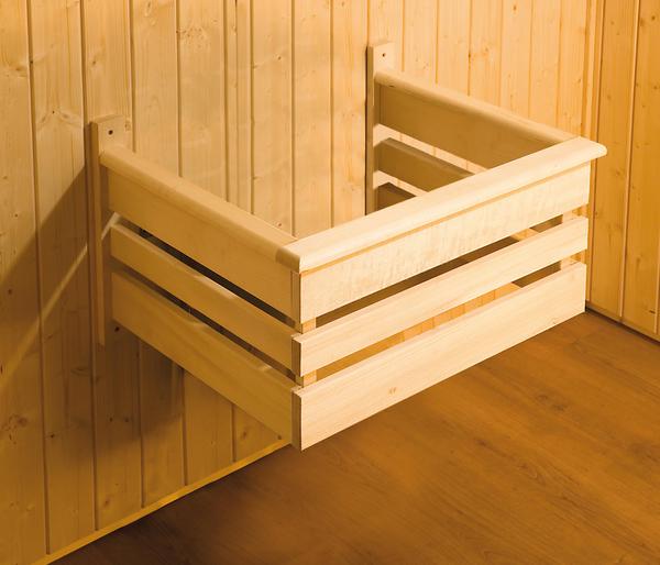 Weka Sauna Bergen mit Glastür und Fenster