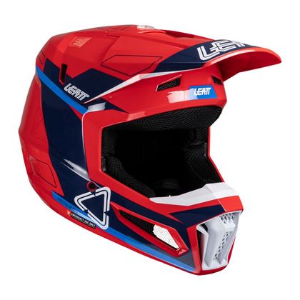 Casque cross Leatt 3.5 JUNIOR avec masque 2.5s - Bleu
