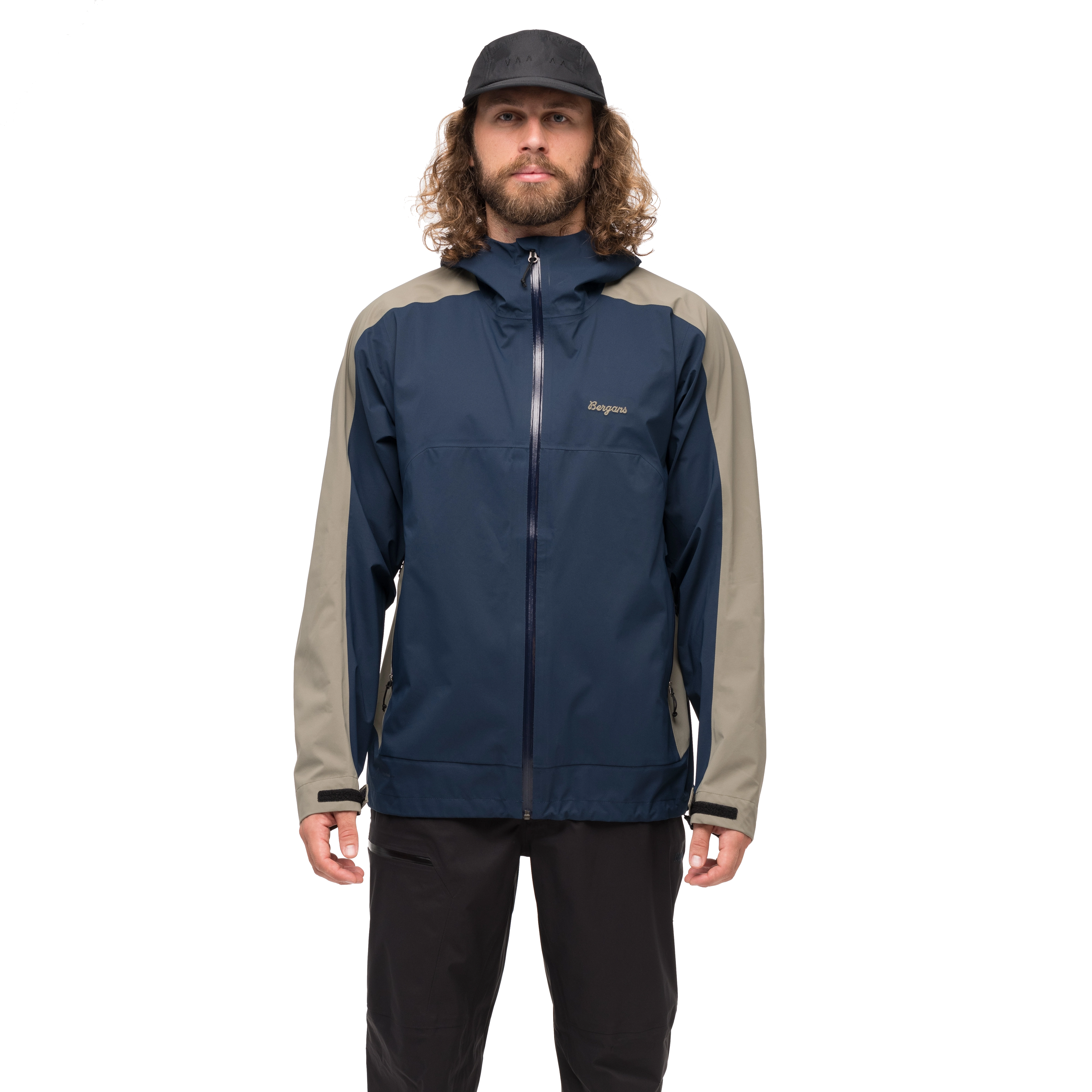Vaagaa Allround 3L Shell Jacket Men Navy Blue / GreenMud