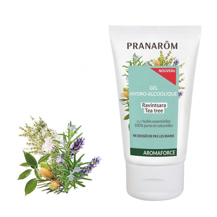 Gel Hydro-Alcoolique Ravintsara Tea Tree 50ml Aromaforce pranarom