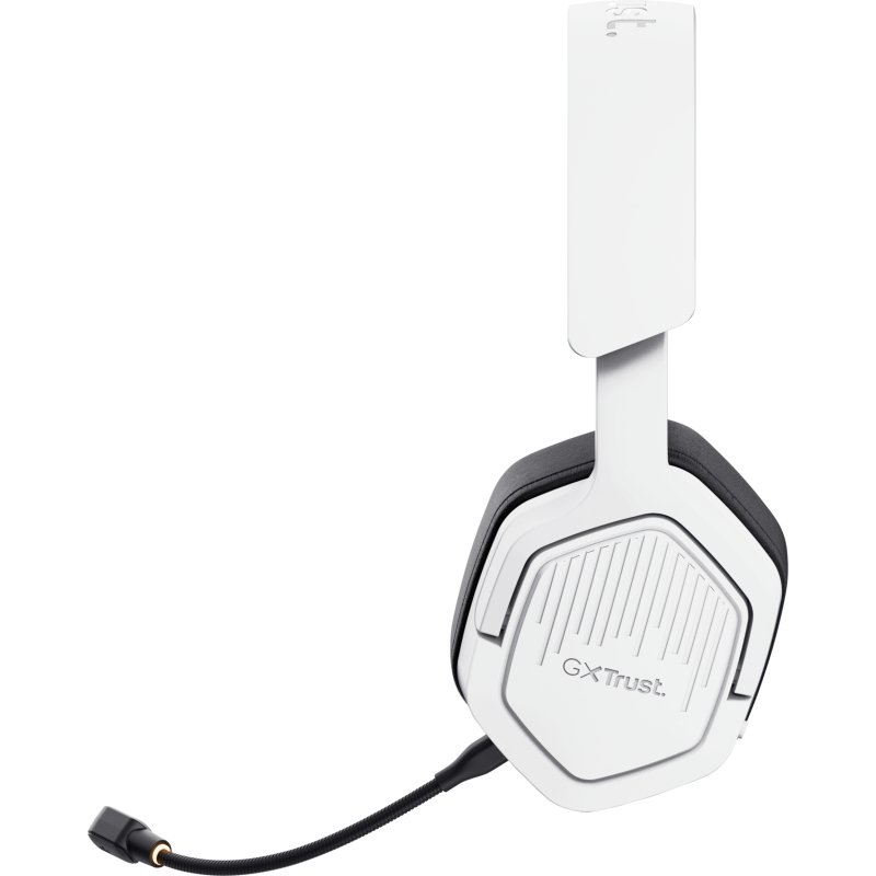 Trust GXT 493W Carus Casque Avec fil &sans fil Arceau, Casque Gaming USB Type-C / USB Type-A Bluetooth Blanc