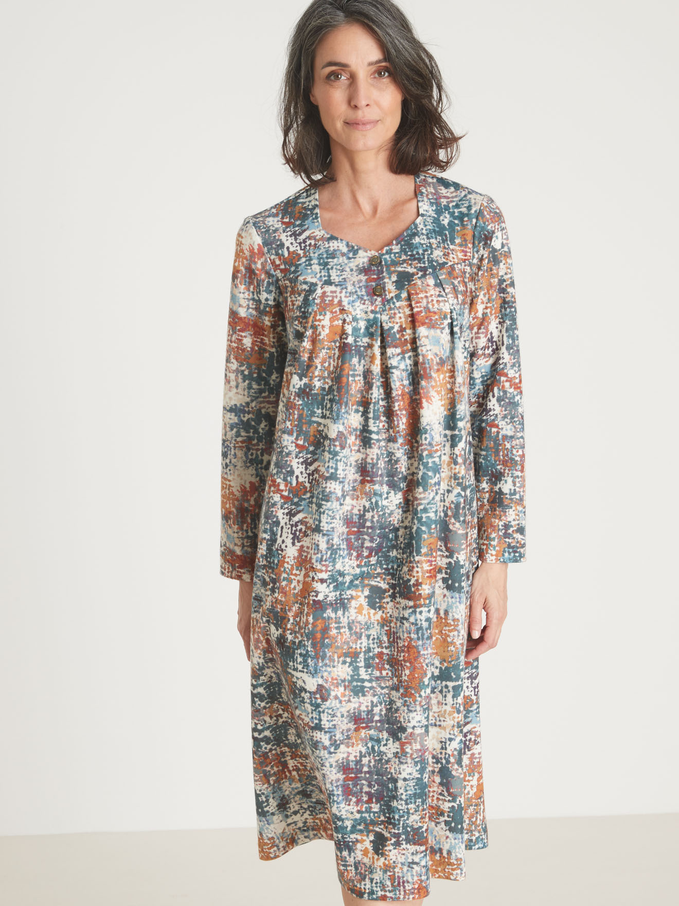 Robe housse encolure V fantaisie