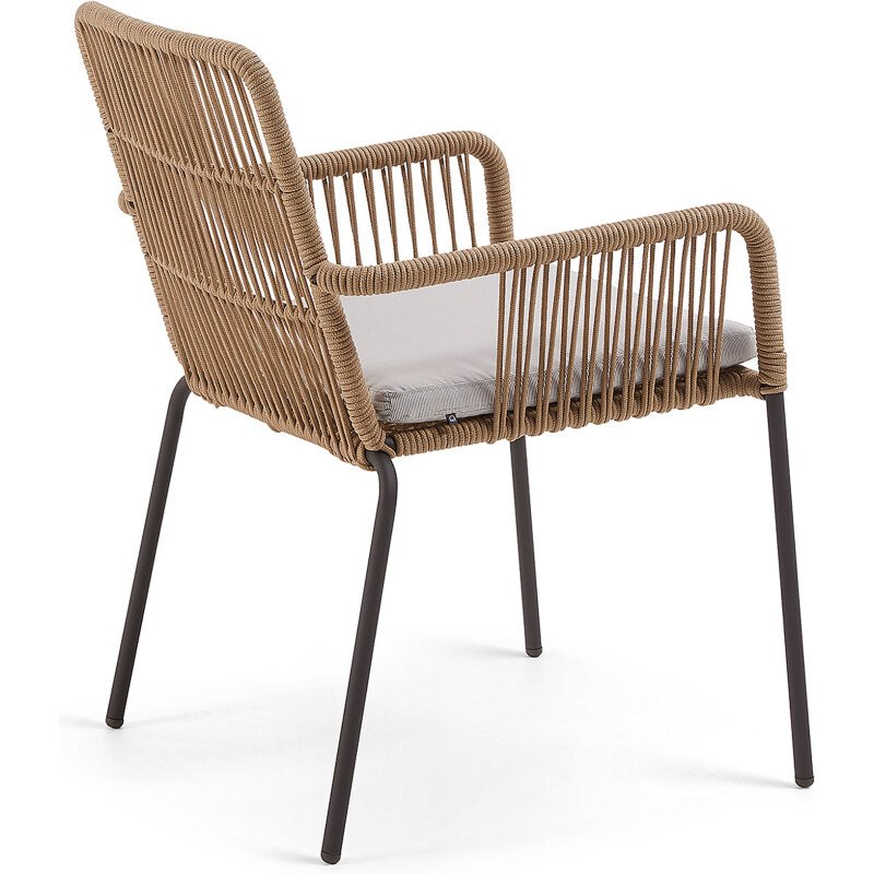 Chaise Samanta - corde - pieds acier galvanisé