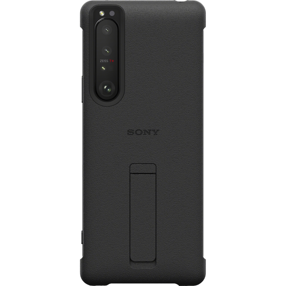 Sony Xperia 1 III Style Style deksel med stativ (sort)