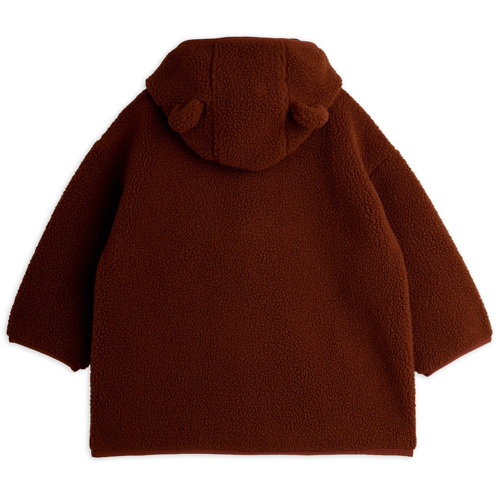 Køb Mini Rodini Brown Bjørn Emb Pile Jakke