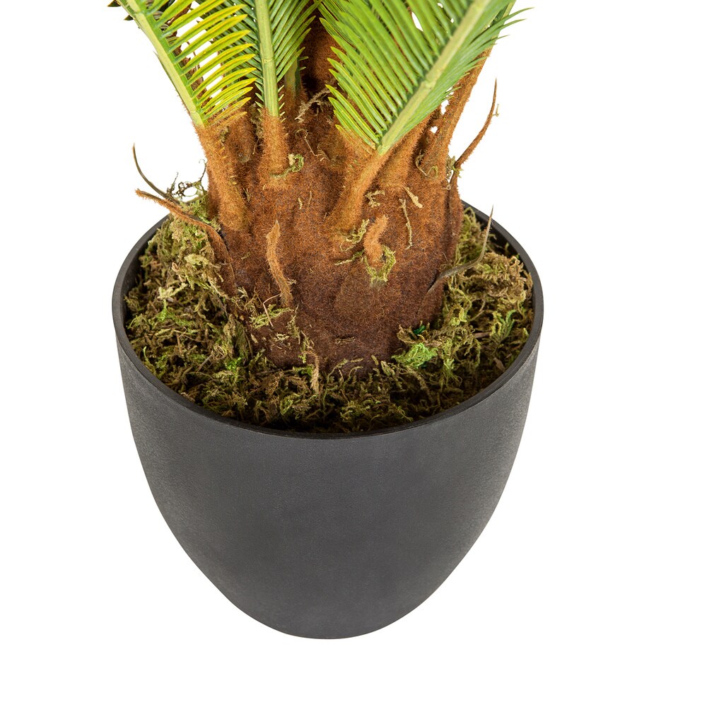 Kunstpflanze CYCAS Kunststoff, Stoff hjh OFFICE