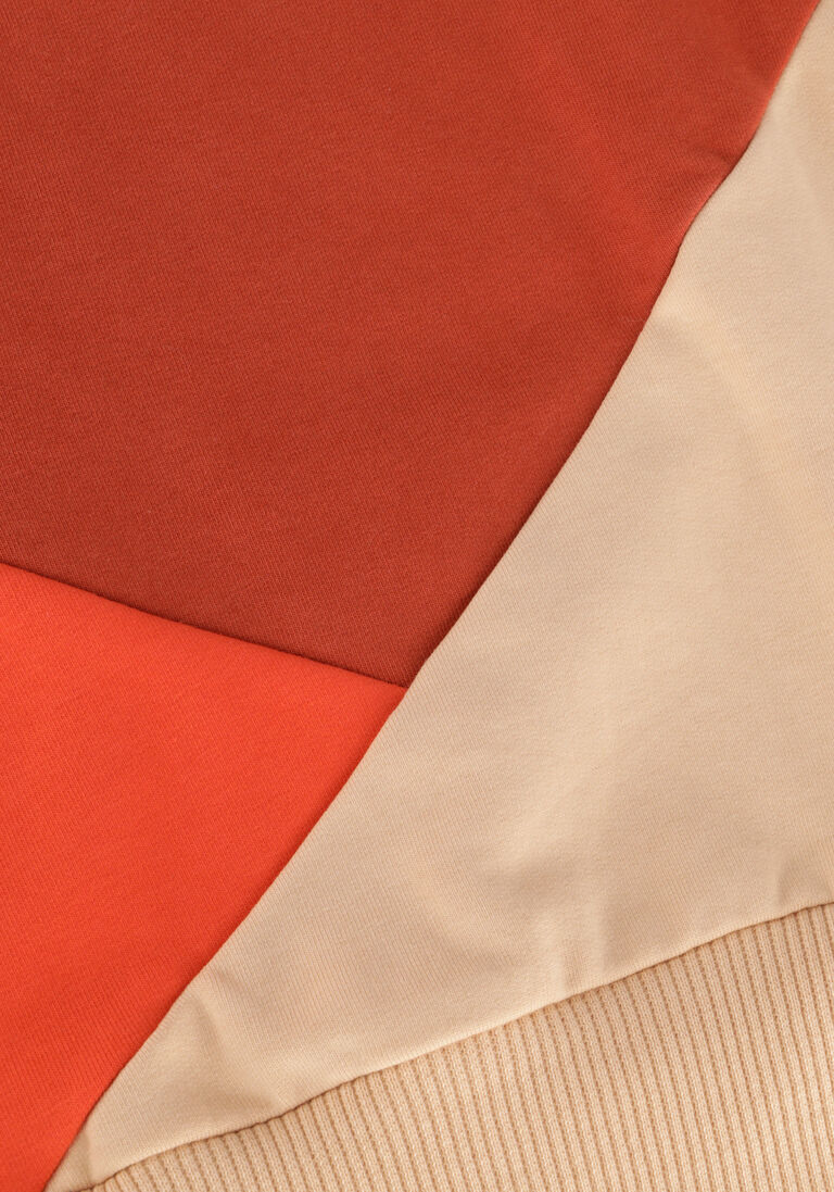 CARLIJNQ oranje carlijnq trui basics - sweater color block