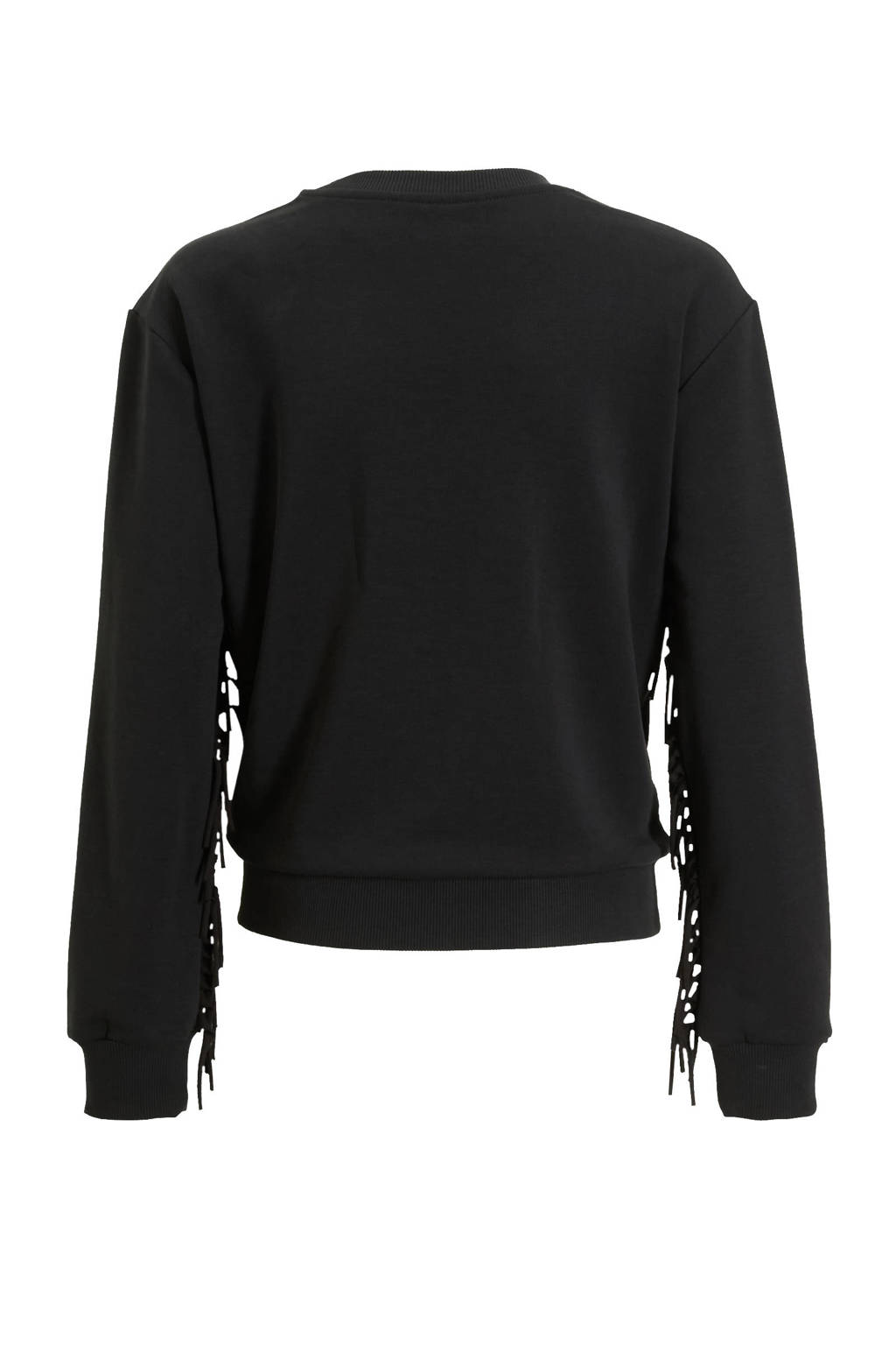 Coolcat Sweater Tori met Franjes en Hart Print
