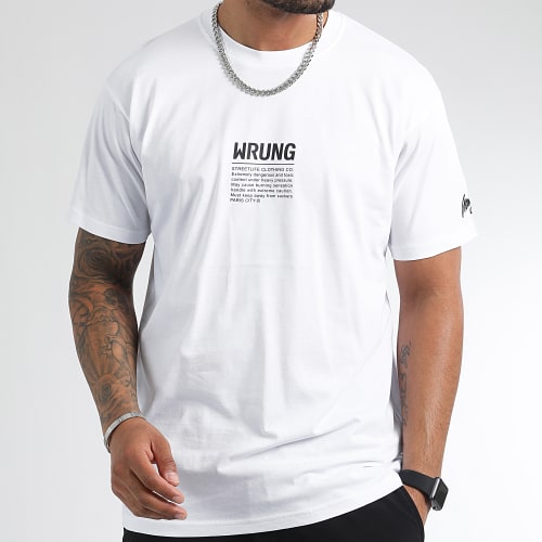 Tee Shirt Oversize Large Toxic Blanc Noir