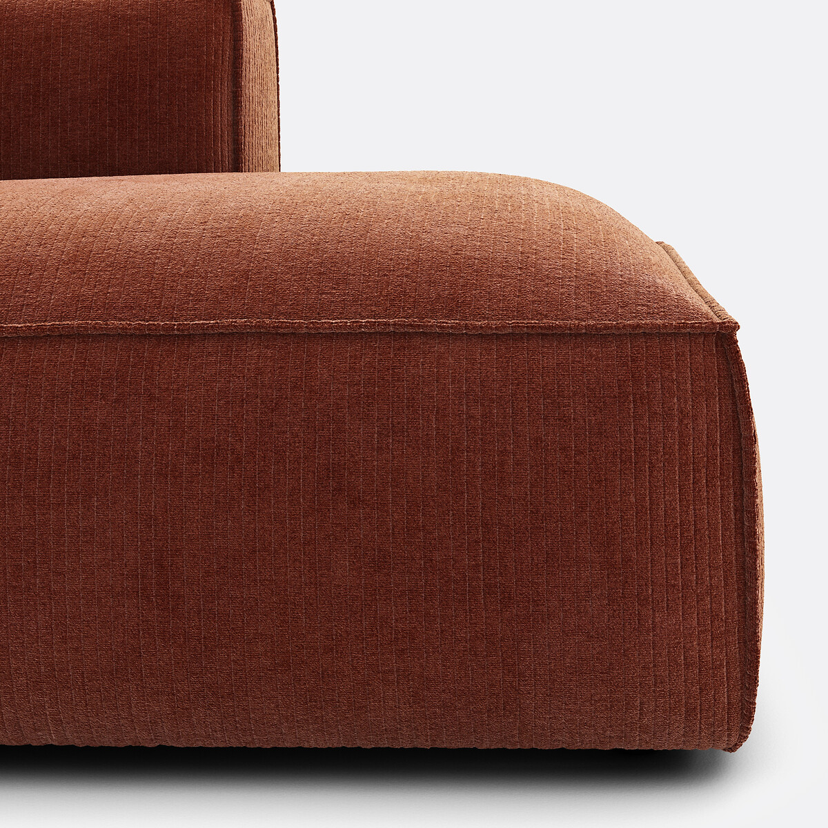 LA REDOUTE INTERIEURS<br>Sofá em veludo de canto esquerdo Vintage Seven