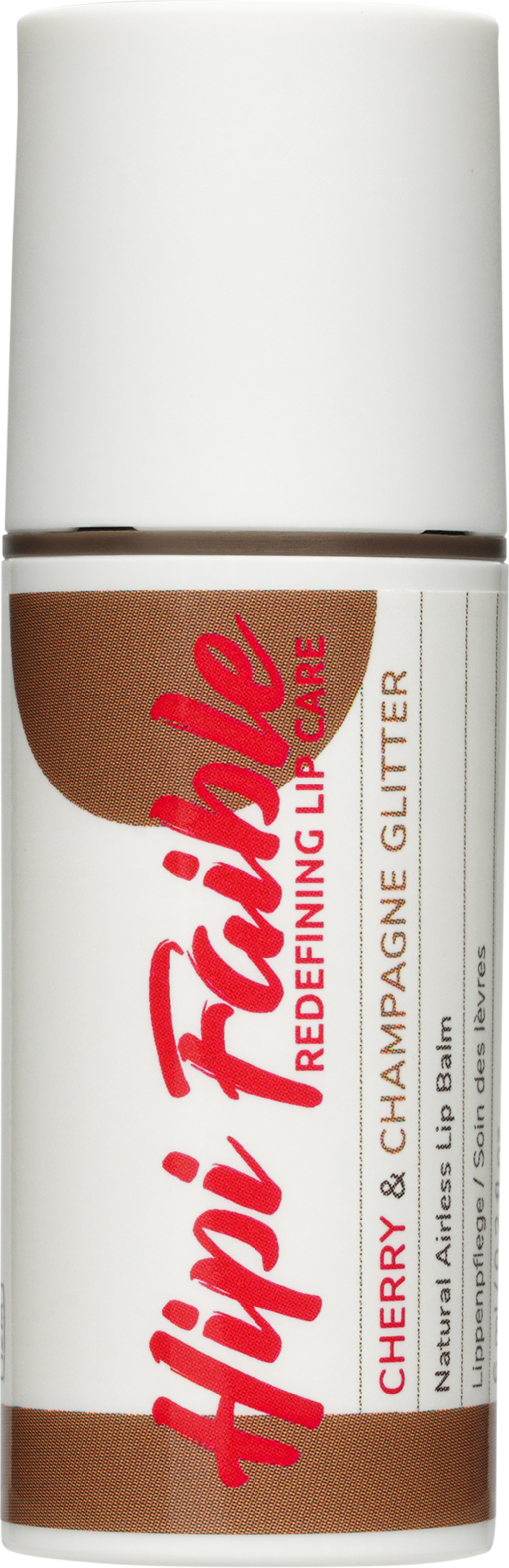 Hipi Faible  Lip Balm mit Farbe, Cherry&Champagne Glitter (6 ml)
