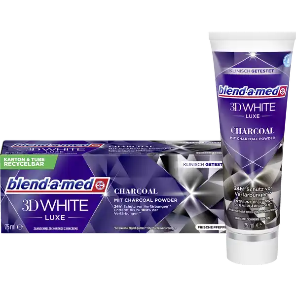 Zahnpasta 3D White Luxe Aktivkohle