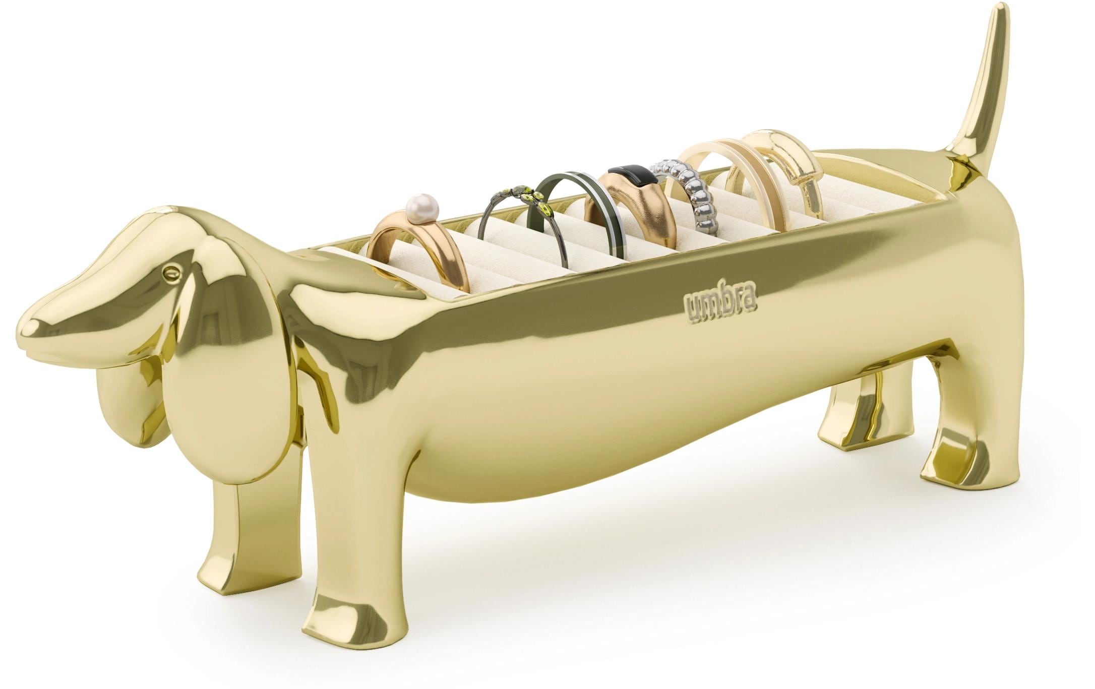 Ringhalter Dachsie, GoldRinghalter in Dachsform