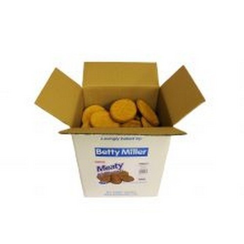 Biscoitos grandes para cães com sabor de carne, naturais.