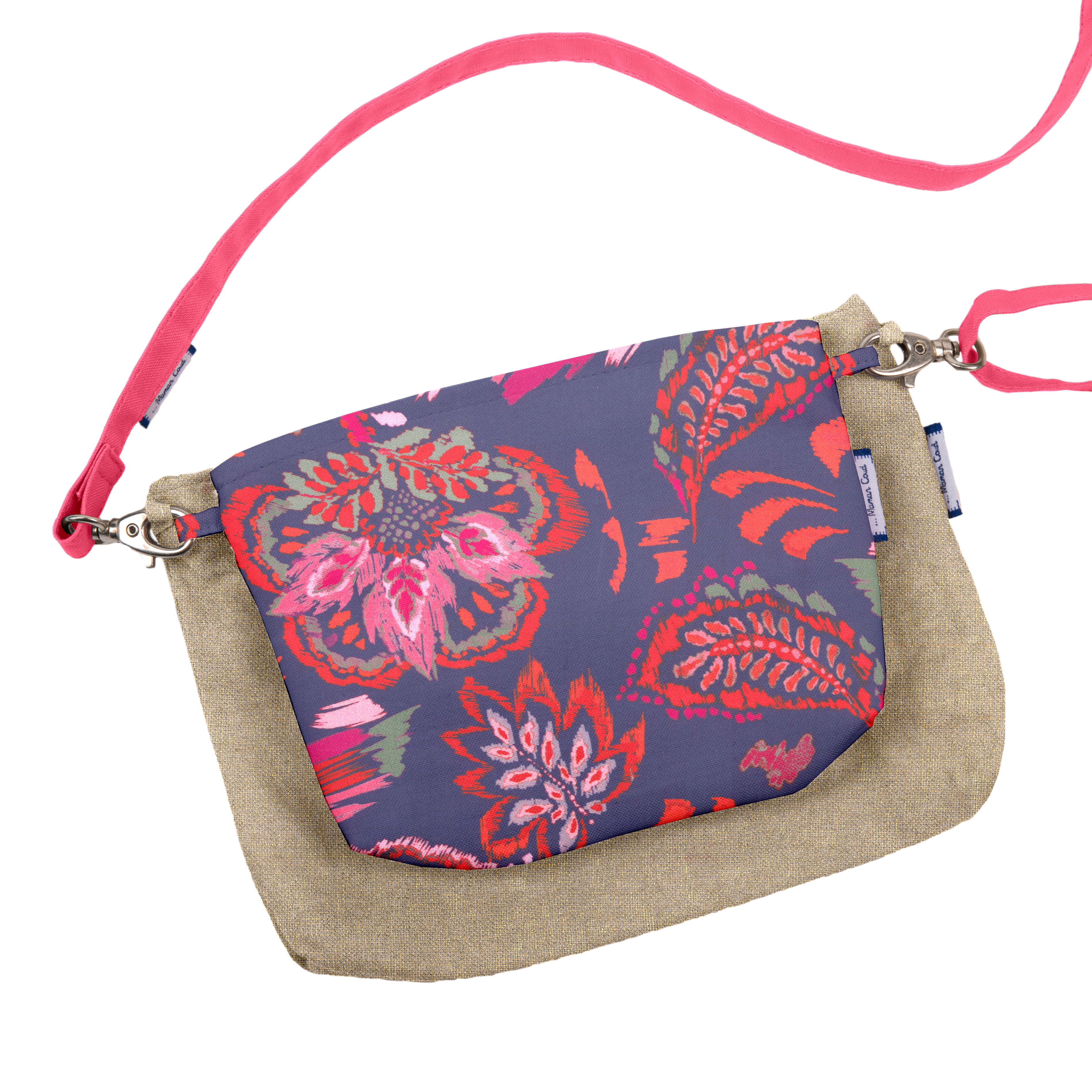 Mini Pochette Tissu Purple D'amour