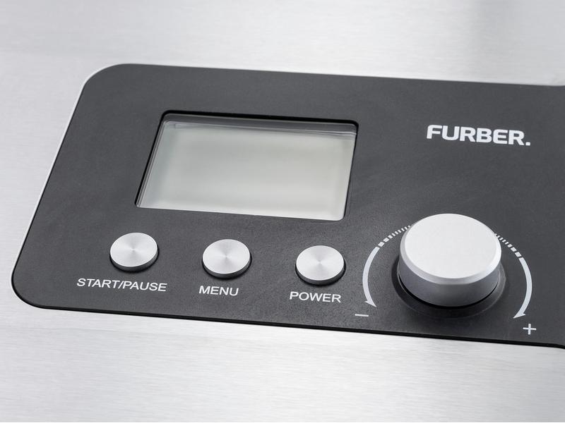 FURBER Glacemaschine Luigi Pro 1.5 l, Edelstahl Softeismaschine für bis zu 1.5 l Glacé
