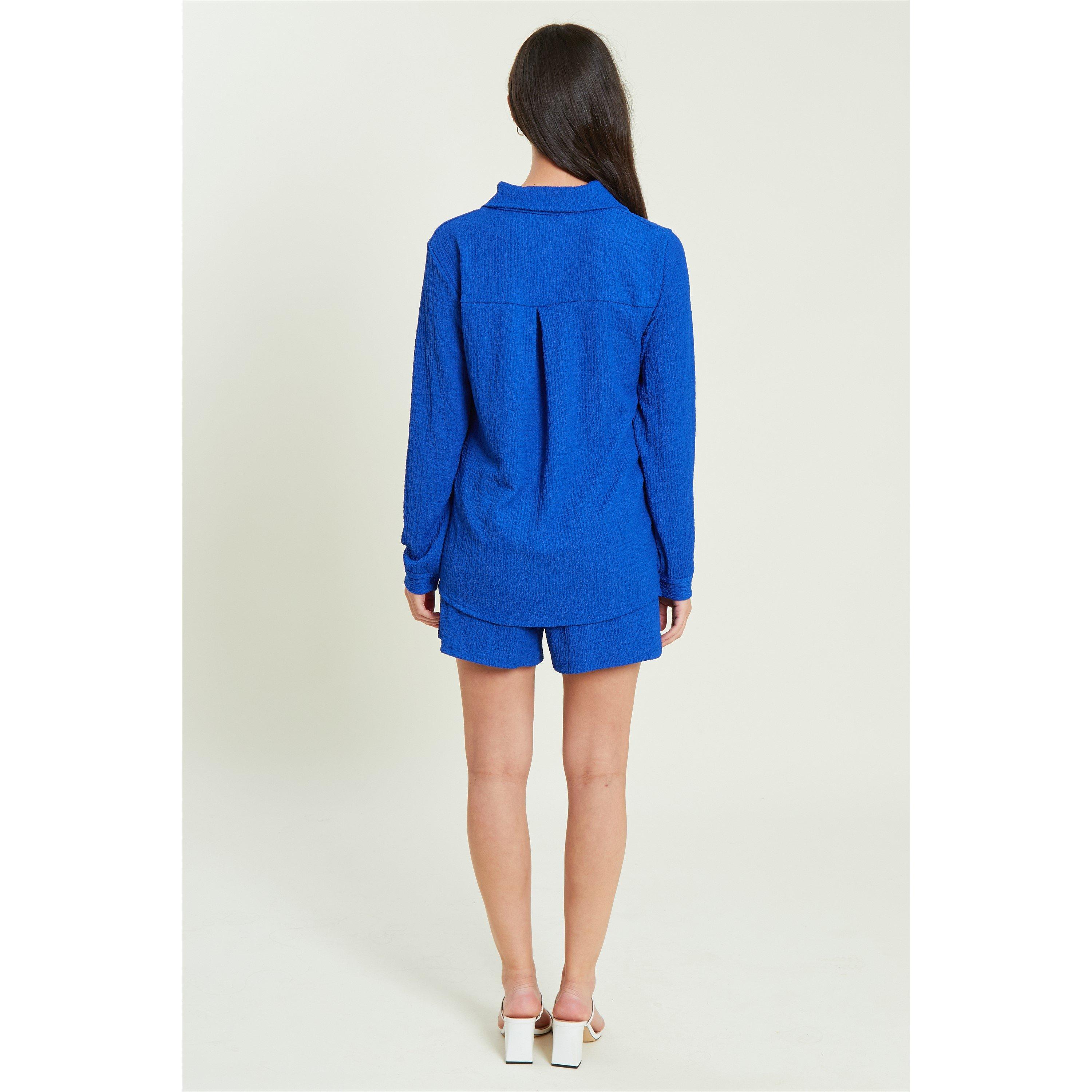 Be You BY Textured Shirt and Shorts Set