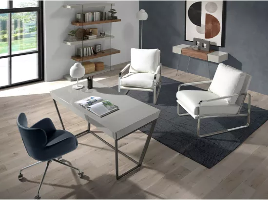 Chaise de bureau pivotante bleue 4110 ANGEL CERDA