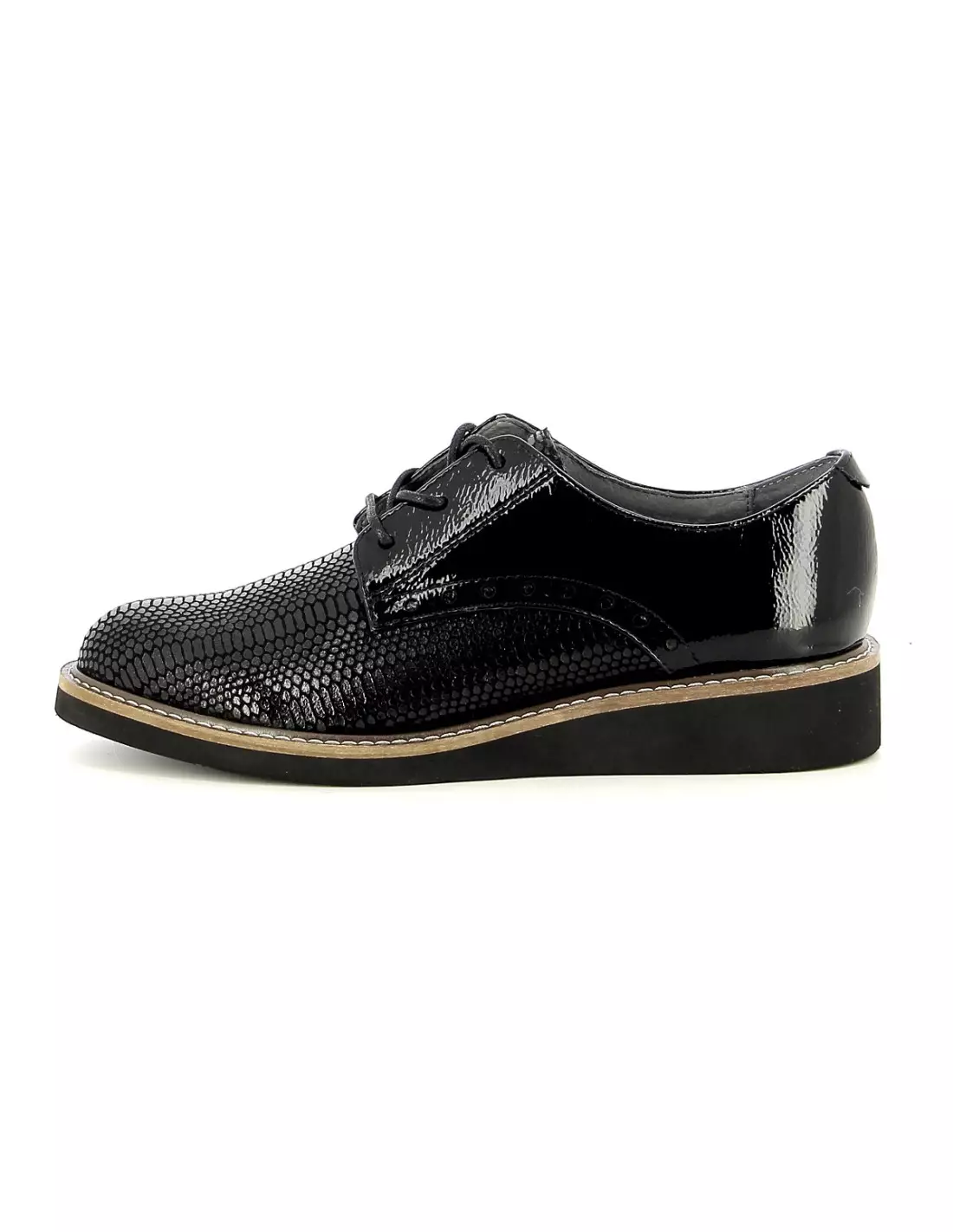 FUGITIVE CHAMOI - Derbies, richelieus & trotteurs vipernoir