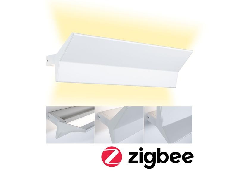 Paulmann Wandleuchte Stine, 17W, 2700-6500K, Weiss LED Wandleuchte Smart Home Zigbee