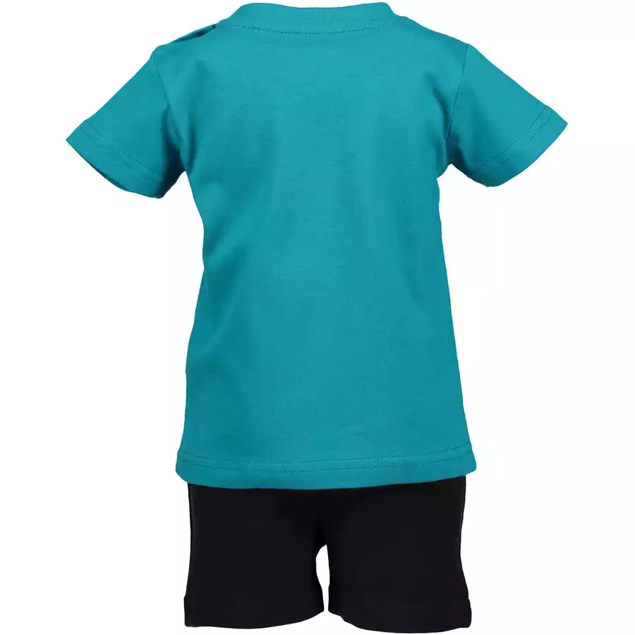 BLUE SEVEN Girls 2er Set T-Shirt + Capri Hose Lagune