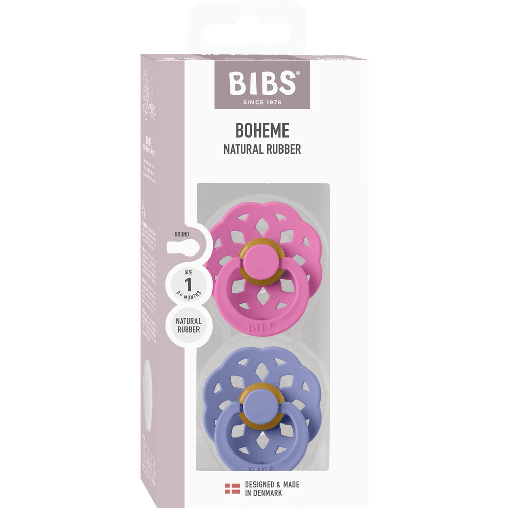 Køb Bibs Bubblegum/Peri Sut Boheme 2-Pak Latex