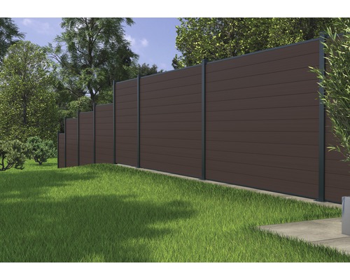 Enkelvoudig profiel Konsta steekhek WPC 177 x 15 cm bruin
