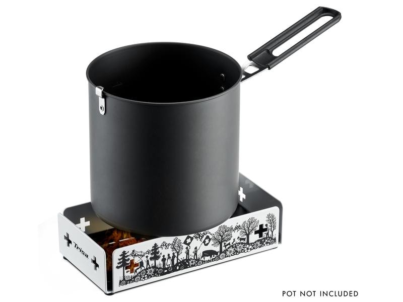 Trisa Teelicht-Raclette Kitchenette, Schwarz/Weiss Kerzen-Raclette