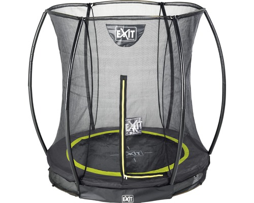 EXIT Silhouette Ground trampoline met veiligheidsnet Ø 183 cm zwart