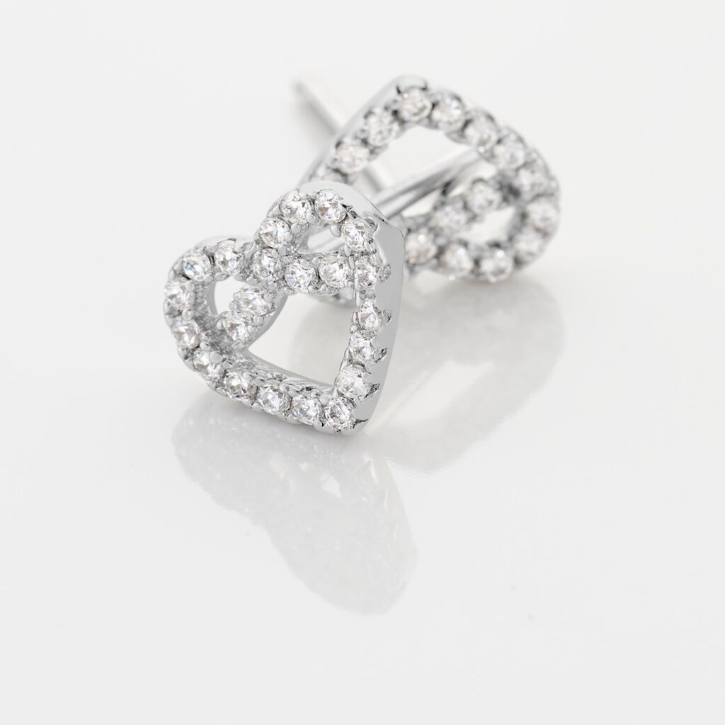 Boucles D'oreilles Puces Florentius Argent Oxyde