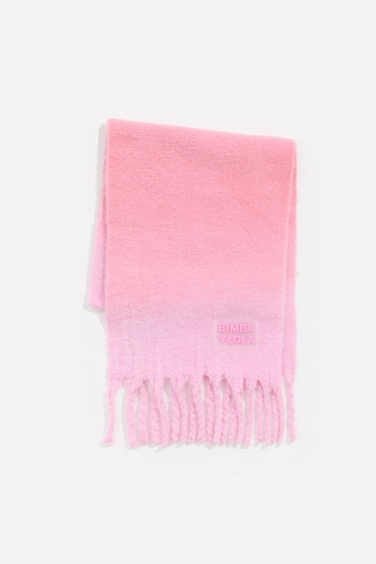 lenço escovado com degradê rosa