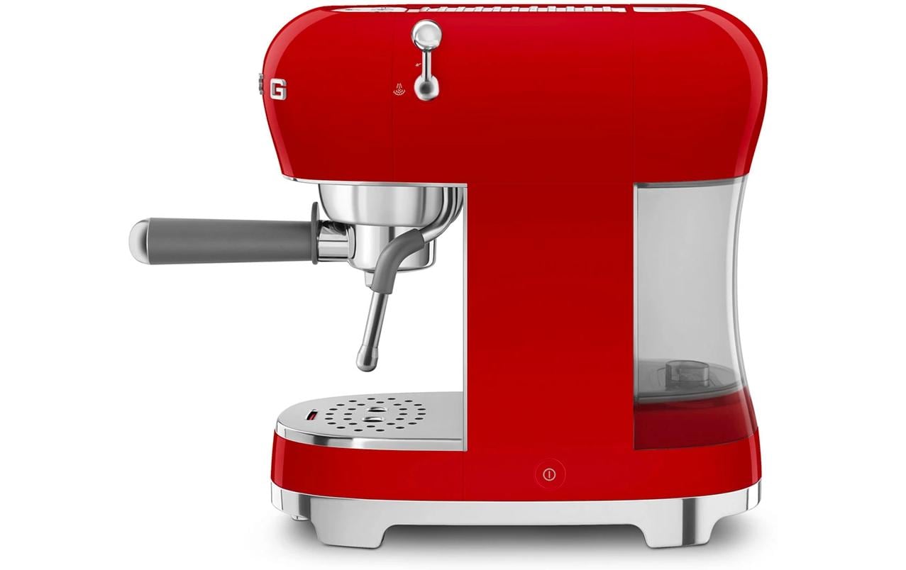 Siebträgermaschine 50's Style ECF02RDEU Rot<br>Espresso Kaffeemaschine