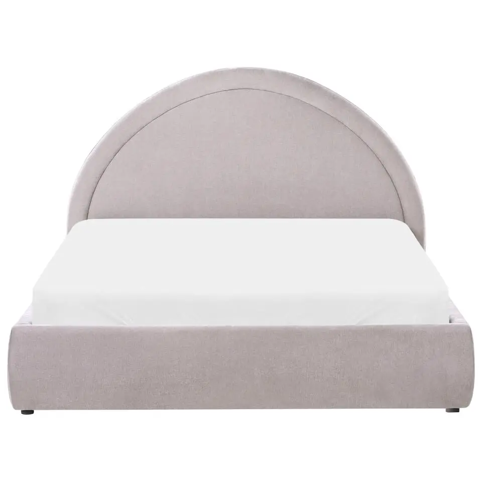 MOUZON - Bed met opbergruimte - Beige - 140 x 200 cm - Stof