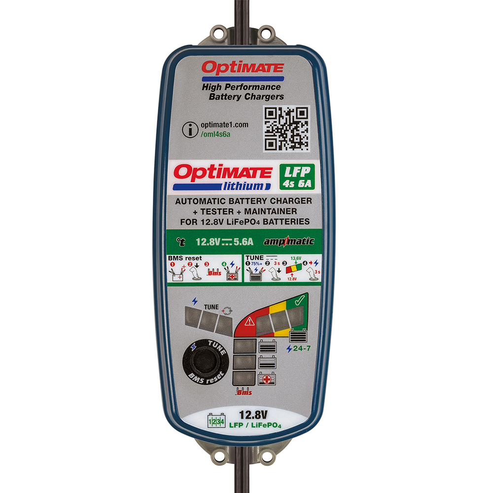 TecMate - Chargeur de batteries moto Optimate Lithium 4s - TM390