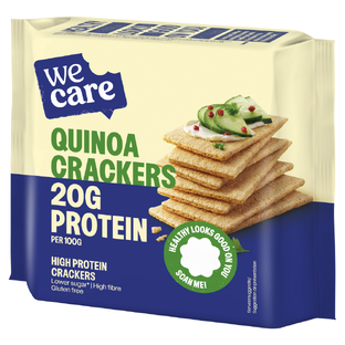 WeCare High Protein Quinoa Crackers 100GR