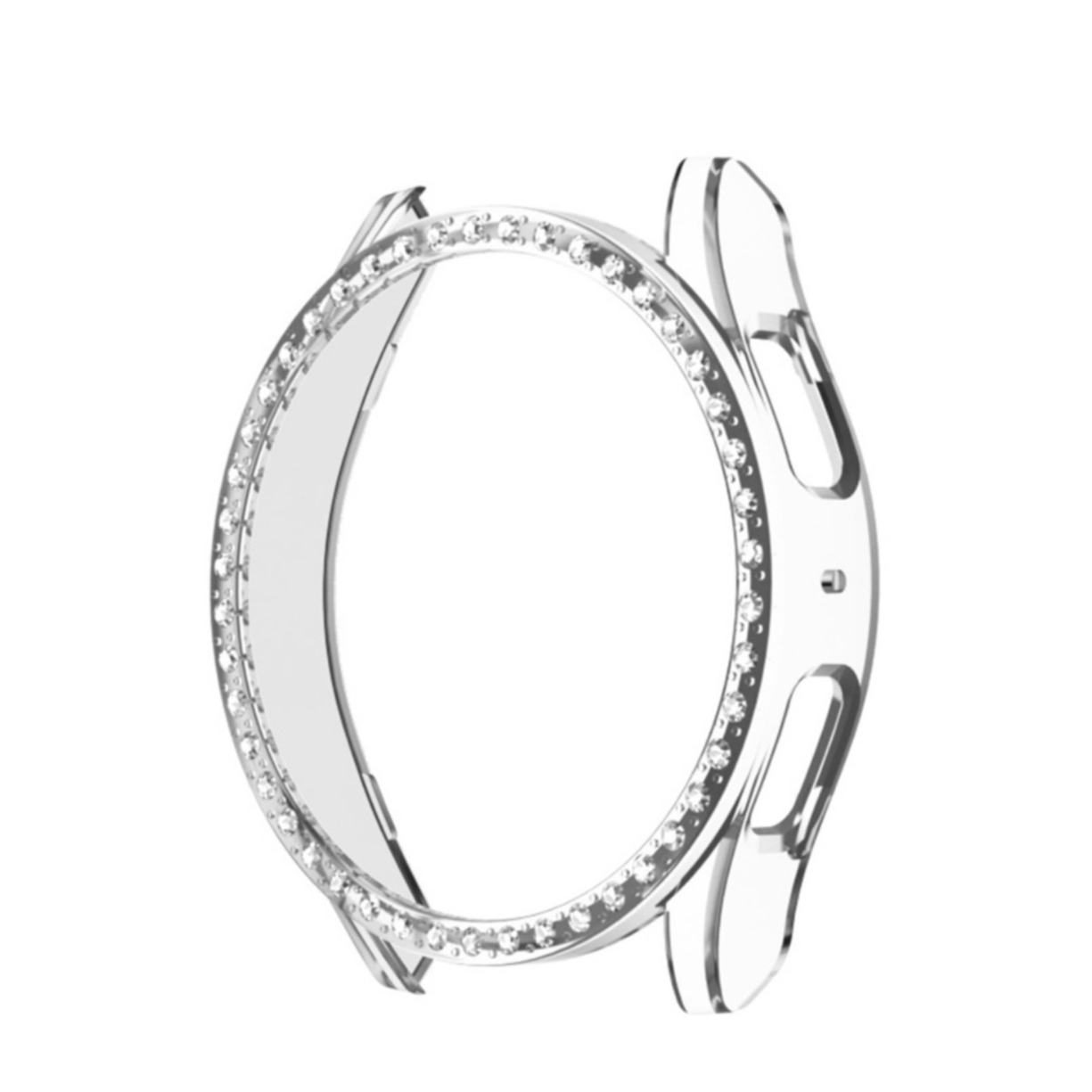 Samsung Galaxy Watch 7 (44 mm) Hardcase Hülle Bumper mit Strasssteinen - Transparent