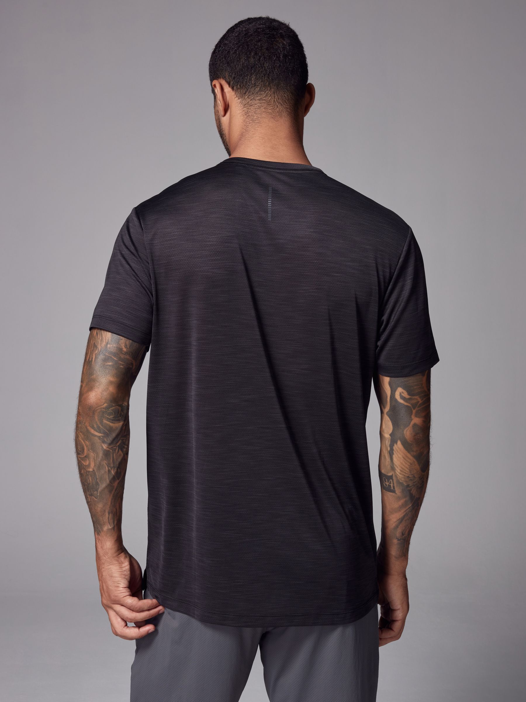 Zwart - T-shirt met korte mouwen - Active Gym Trainingstop
