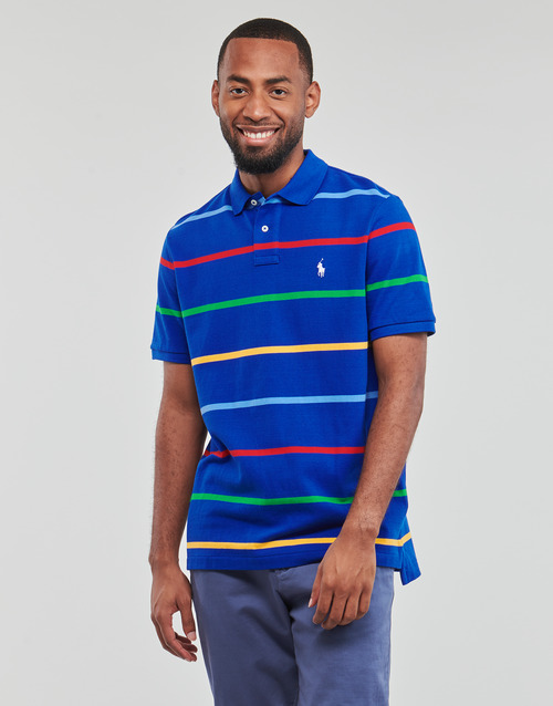 Polo Ralph Lauren - POLO COUPE DROITE A RAYURES MULTICOLORES Multicolor / Zafiro / Estrella / Multiple