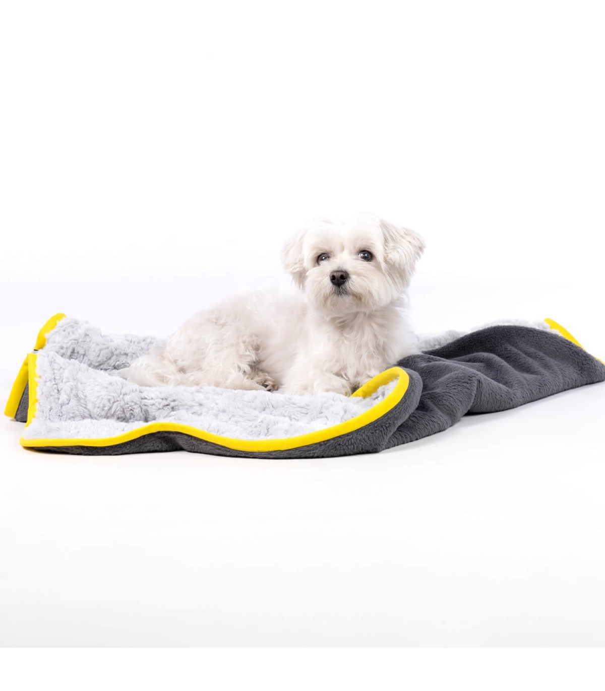 Cobertor para animais de estimação Groc Groc Teddy cinza