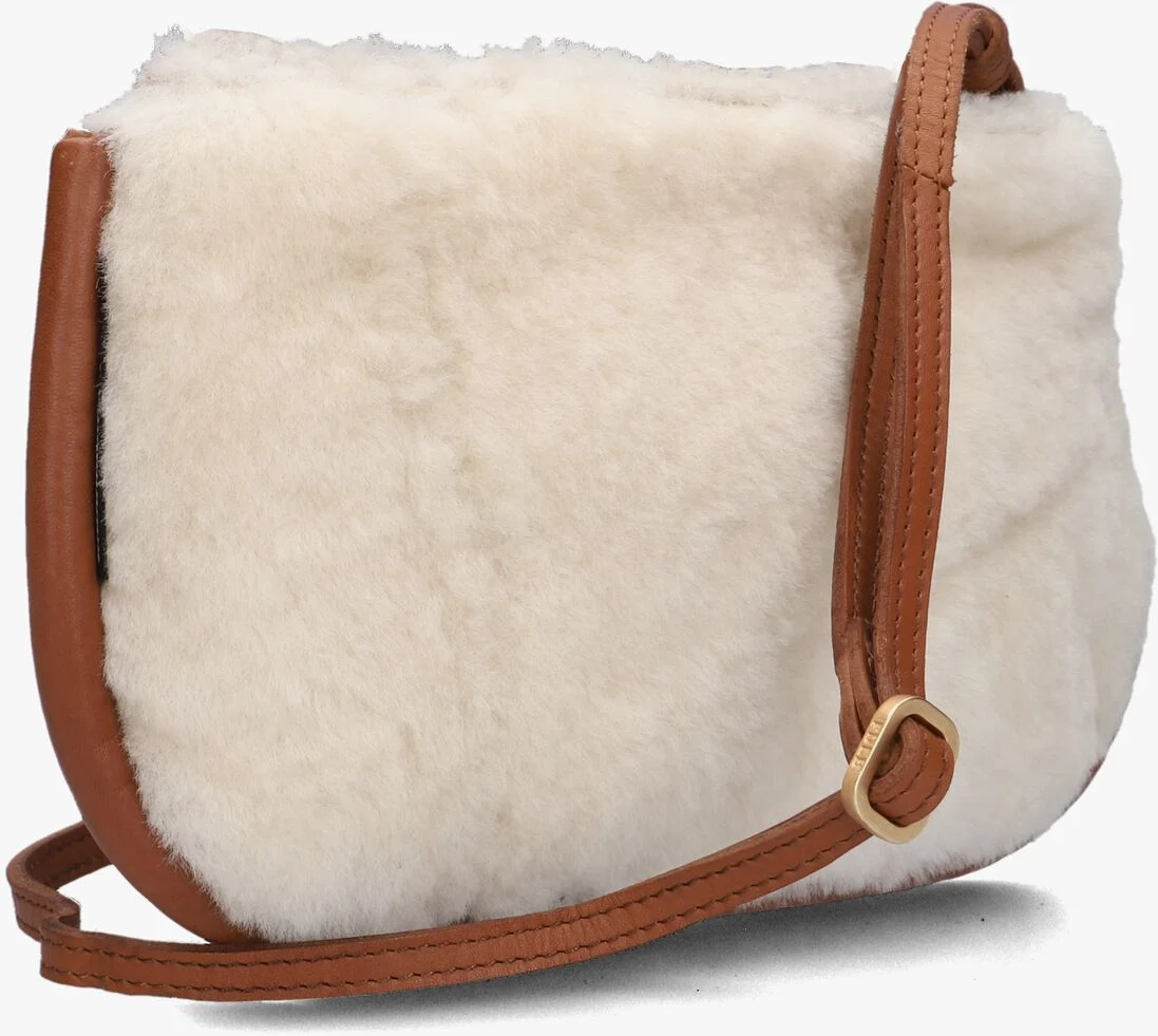 FRED DE LA BRETONIERE beige fred de la bretoniere schoudertas elle furry cross body